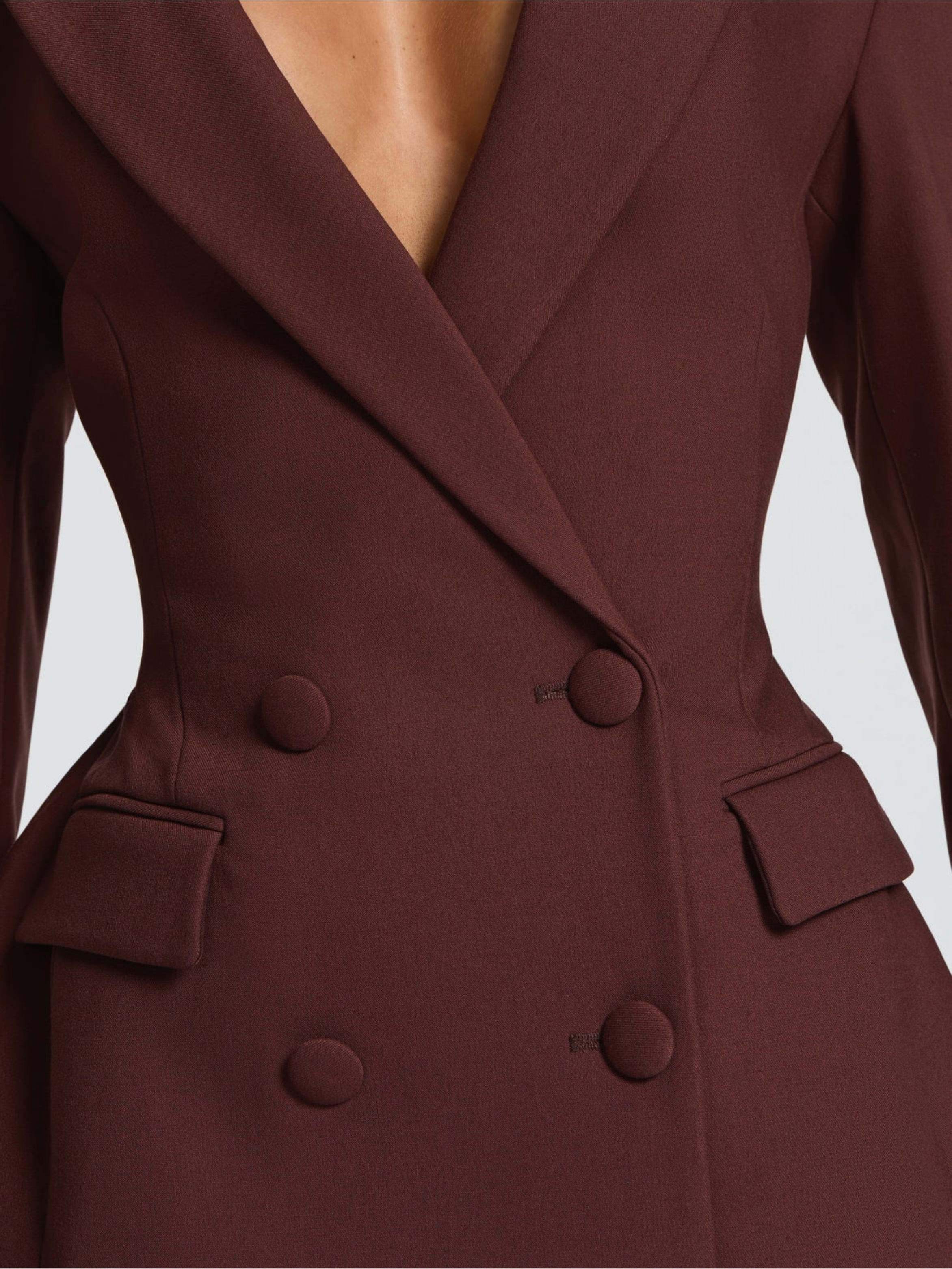 Asymmetric Blazer Mini Dress