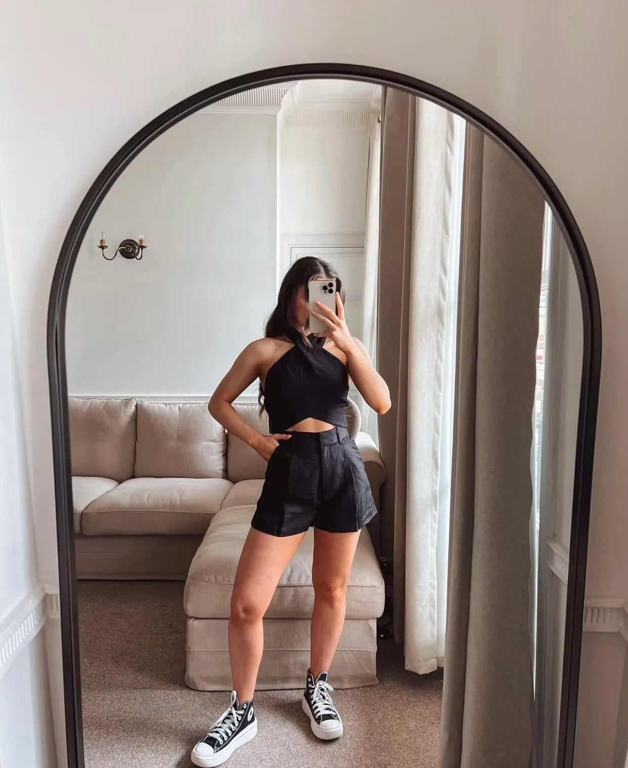 Backless Halter Corset Crop Top