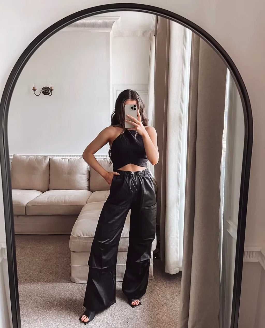 Backless Halter Corset Crop Top