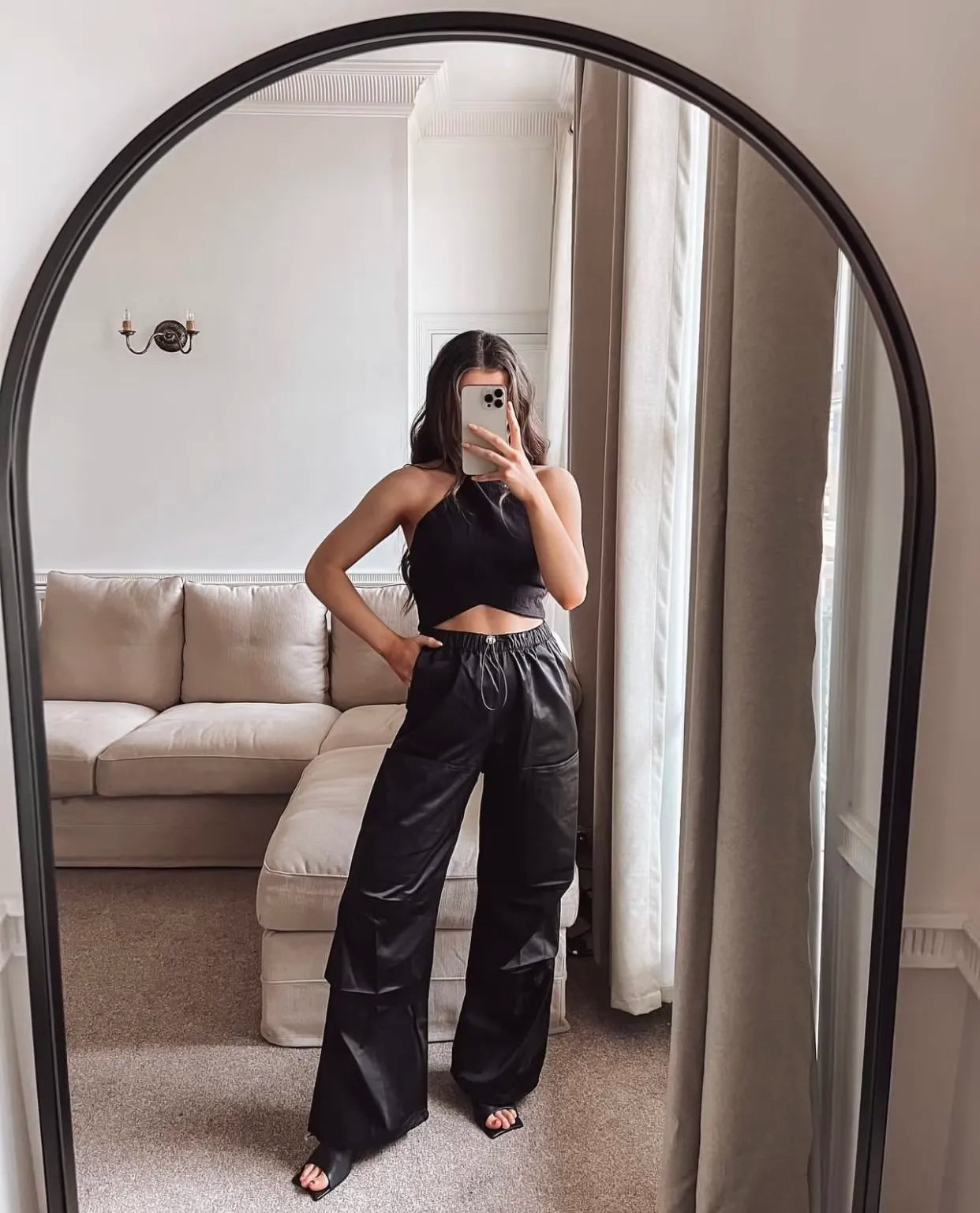 Backless Halter Corset Crop Top