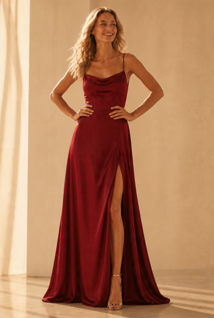 Lace-Up Backless Maxi Dress