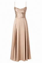 Lace-Up Backless Maxi Dress