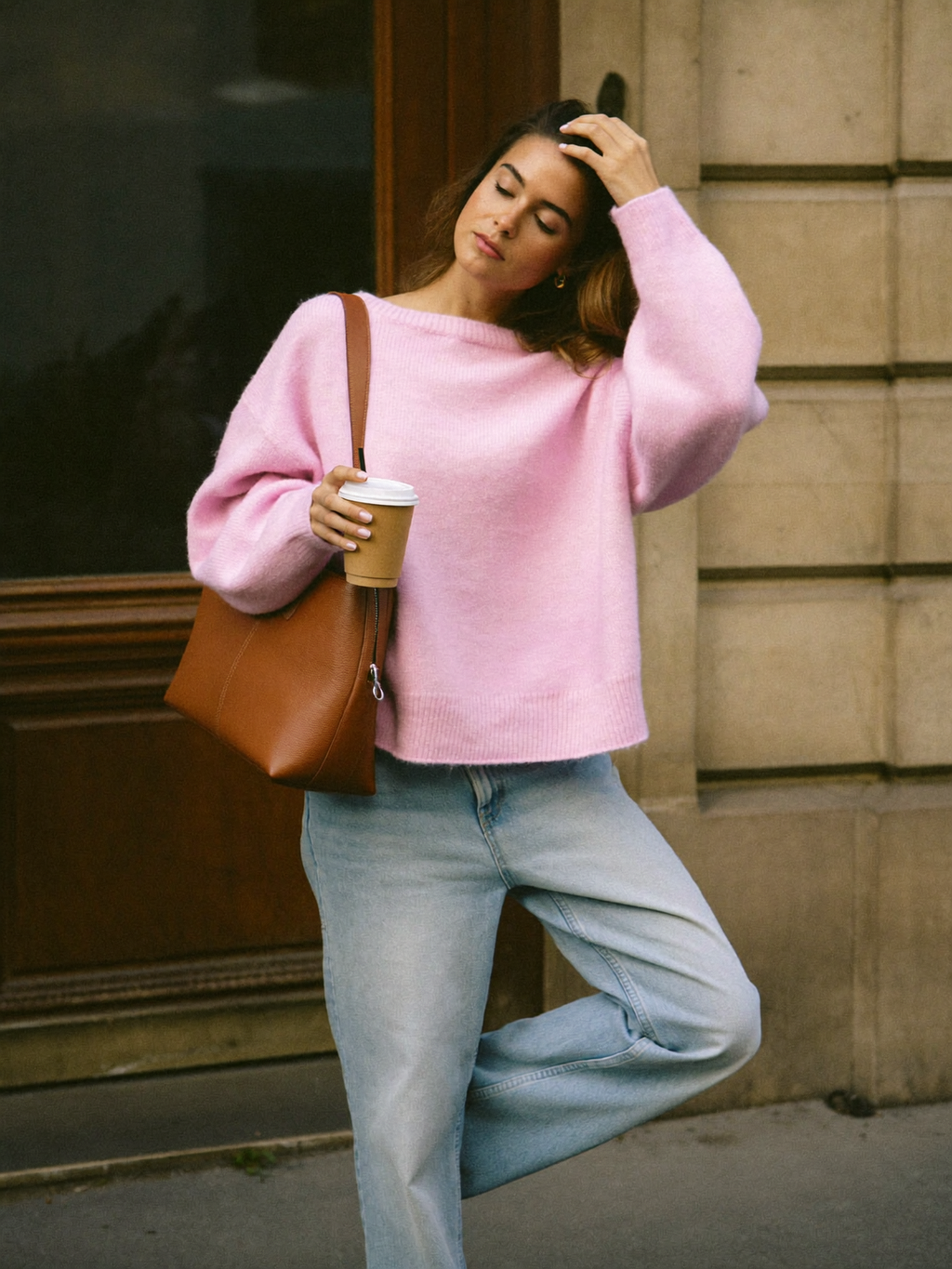 Chunky Knit Crewneck Sweater