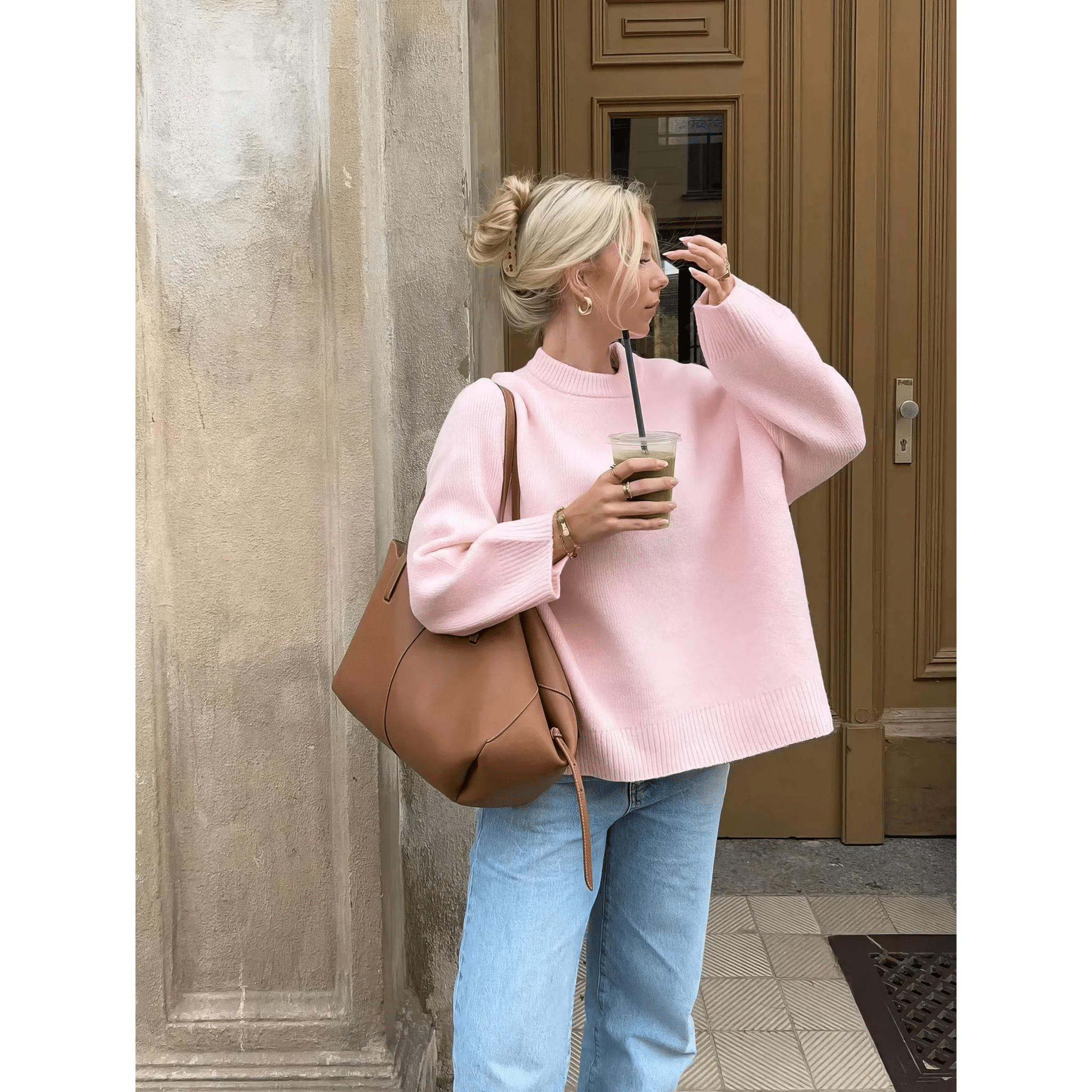 Chunky Knit Crewneck Sweater