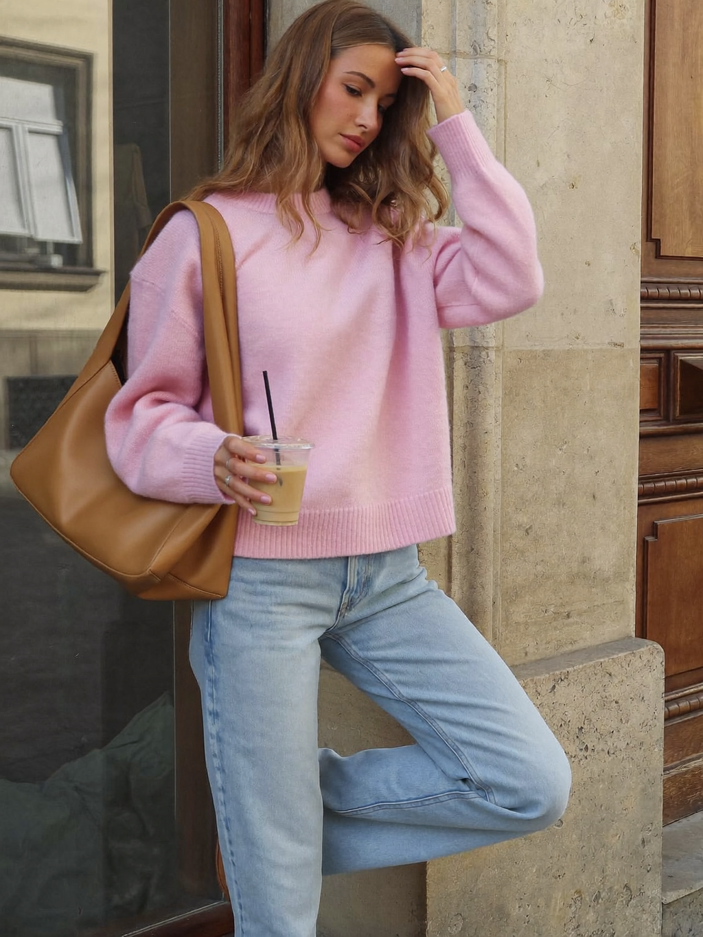 Chunky Knit Crewneck Sweater