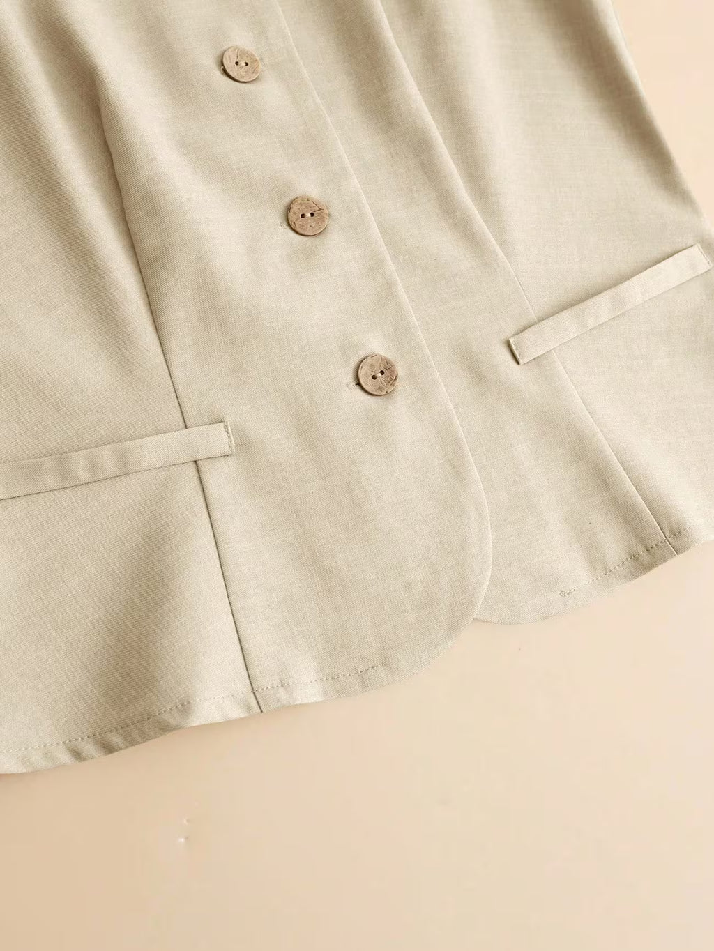 Crew Neck Sleeveless Vest and Shorts Two Piece Co-ord Set