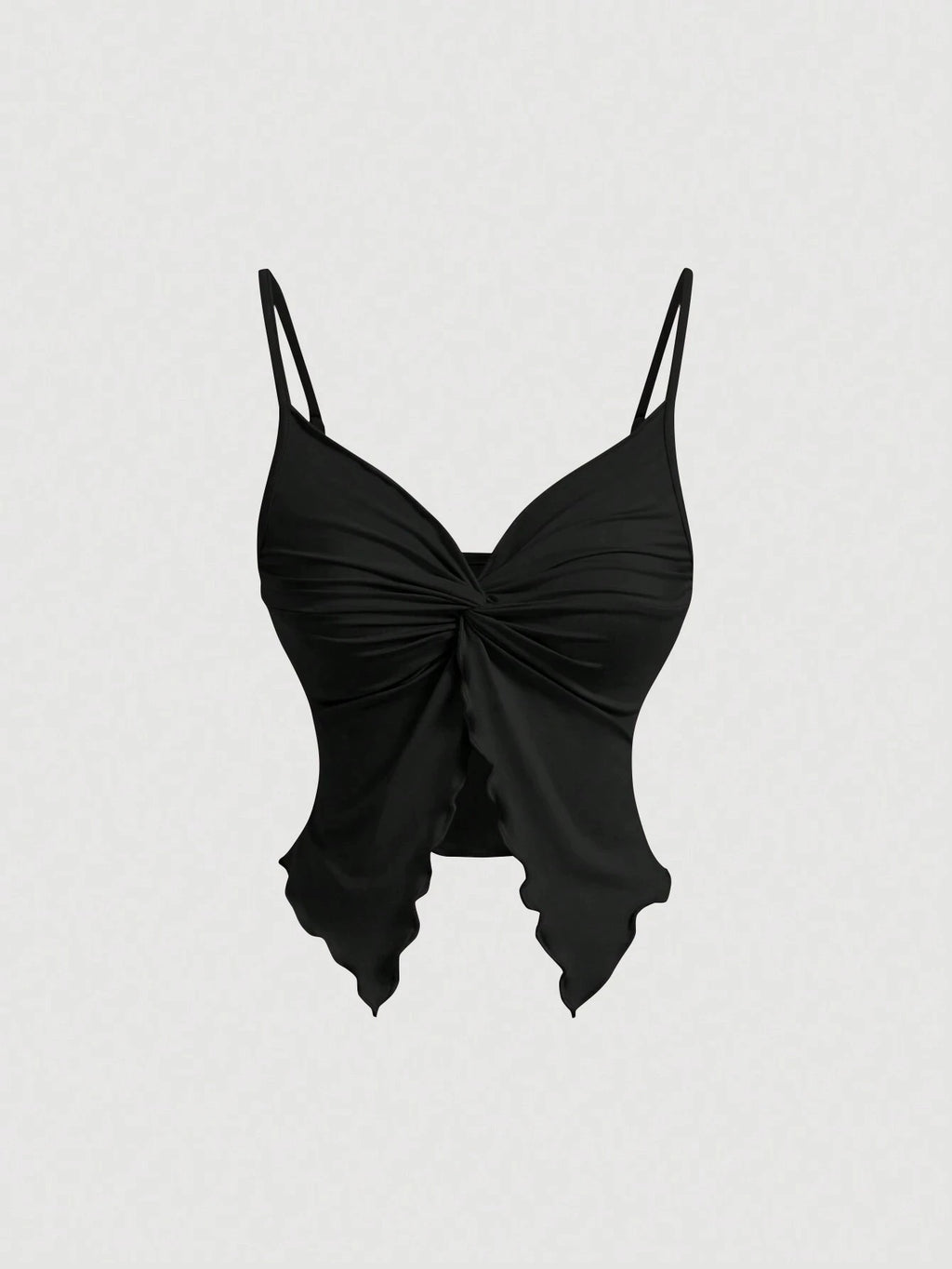 Crisscross Twist Front Backless Sleeveless Crop Top