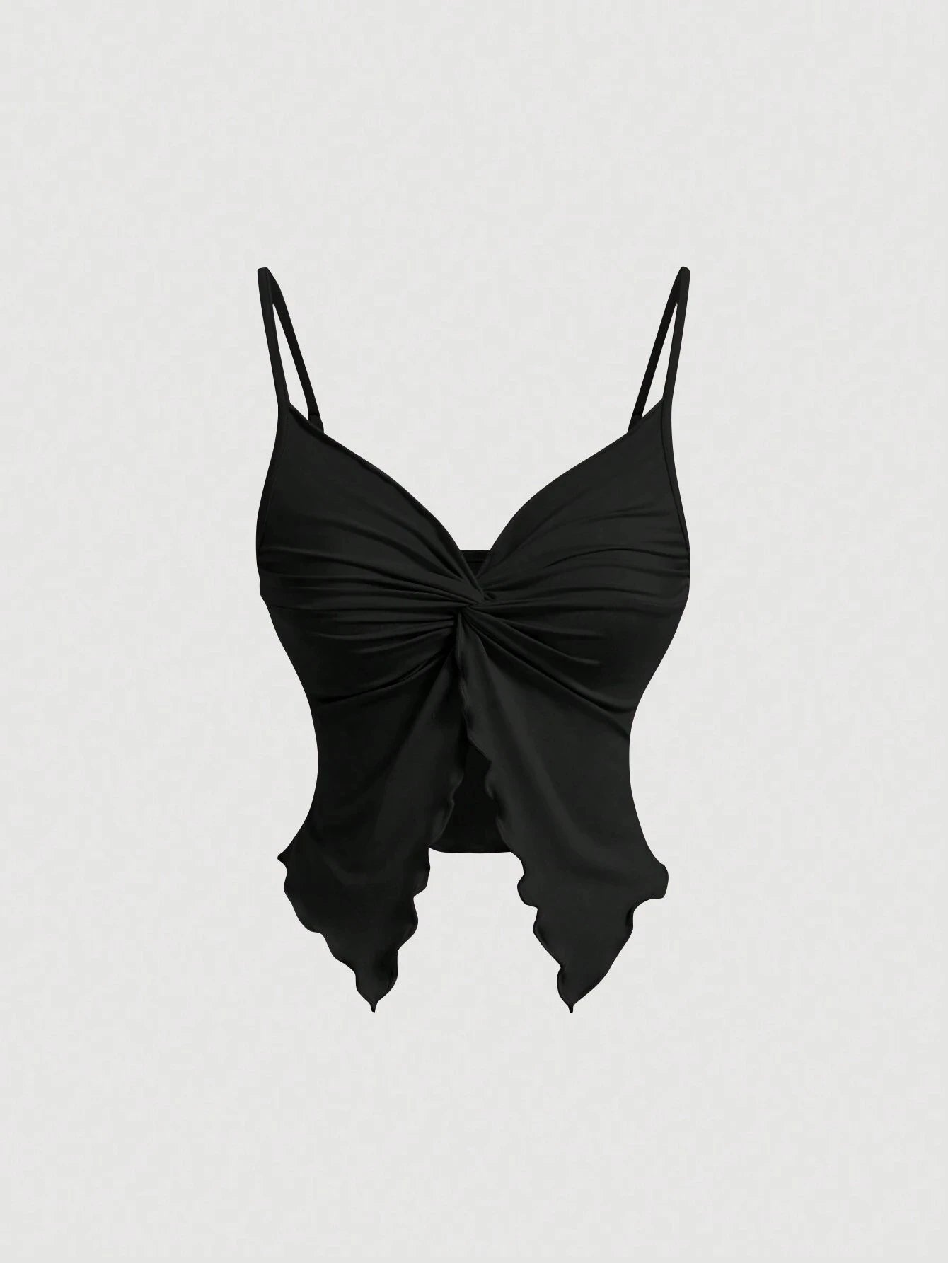 Crisscross Twist Front Backless Sleeveless Crop Top