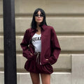 Cropped Jacket and Lantern Mini Skirt Co-ord Set