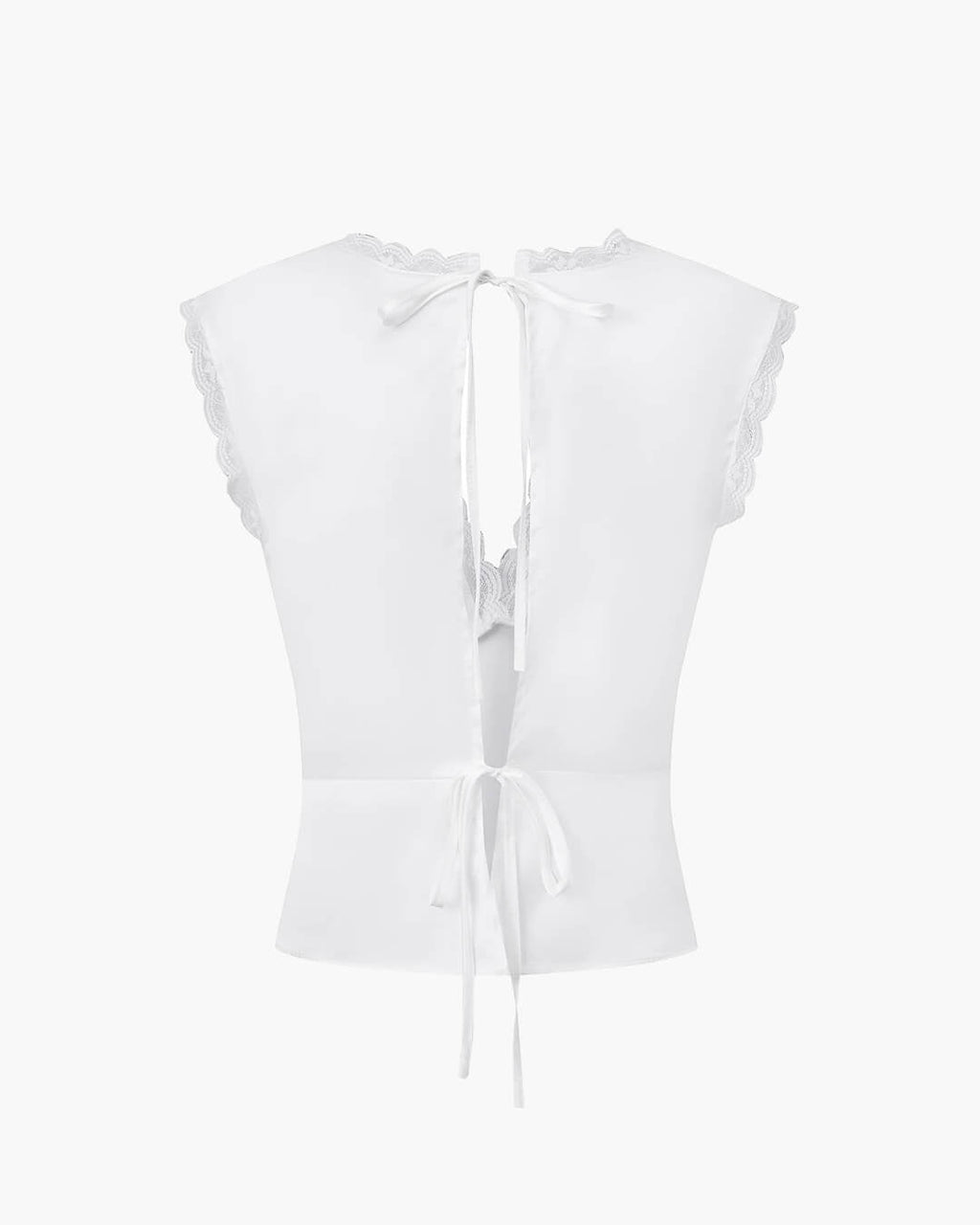 Deep V-Neck Satin Top