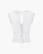 Deep V-Neck Satin Top