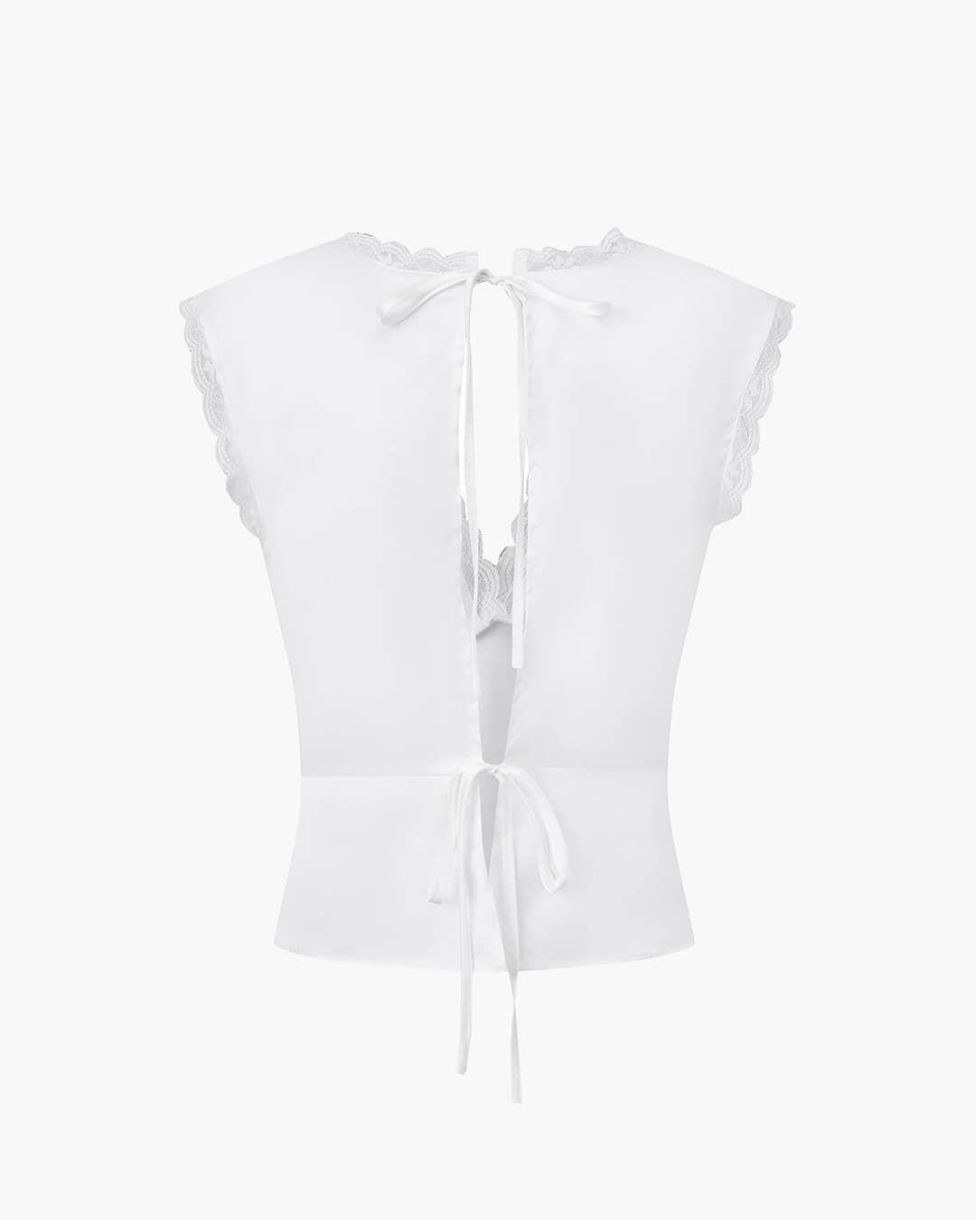 Deep V-Neck Satin Top