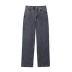 Distressed High-Waist Denim Jeans