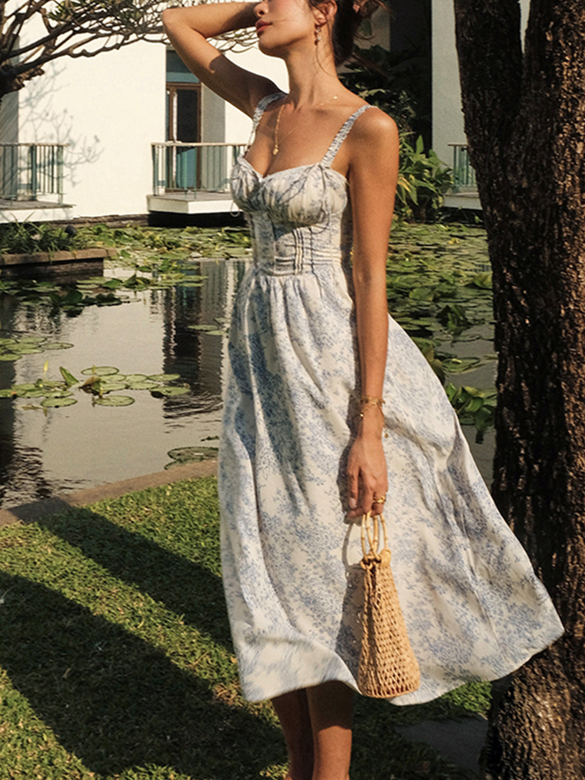 Floral Cami Midi Dress