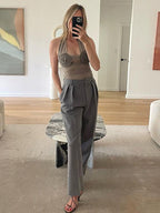 Floral Patchwork Ruched Halter Crop Top