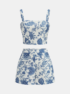 Floral Print Cami Top and Shorts Co-ord Set