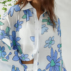 Floral Print Shirt and Shorts Co-ord Set