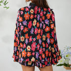 Floral Print Shirt and Shorts Co-ord Set