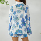 Floral Print Shirt and Shorts Co-ord Set