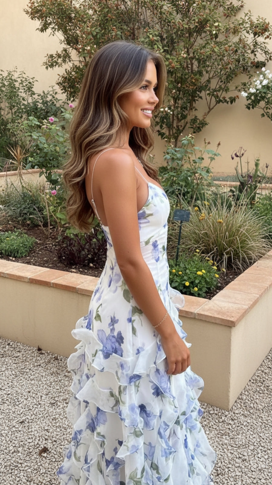 Floral Ruffle Tiered Maxi Dress