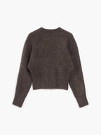 Half Zip Fuzzy Knit Sweater