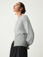 Half Zip Fuzzy Knit Sweater