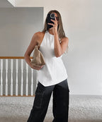Halter Neck Backless Top
