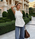 Halter Neck Backless Top