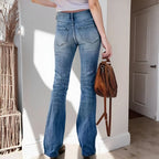 High-Waist Flared Jeans