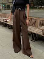 High-Waist Wide Leg Trousers