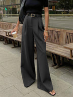 High-Waist Wide Leg Trousers