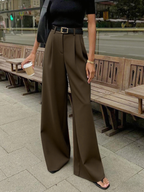 High-Waist Wide Leg Trousers