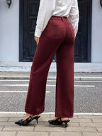 High-Waist Wide-Leg Trousers