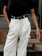 High-Waist Wide Leg Trousers
