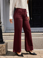 High-Waist Wide-Leg Trousers