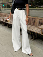 High-Waist Wide Leg Trousers