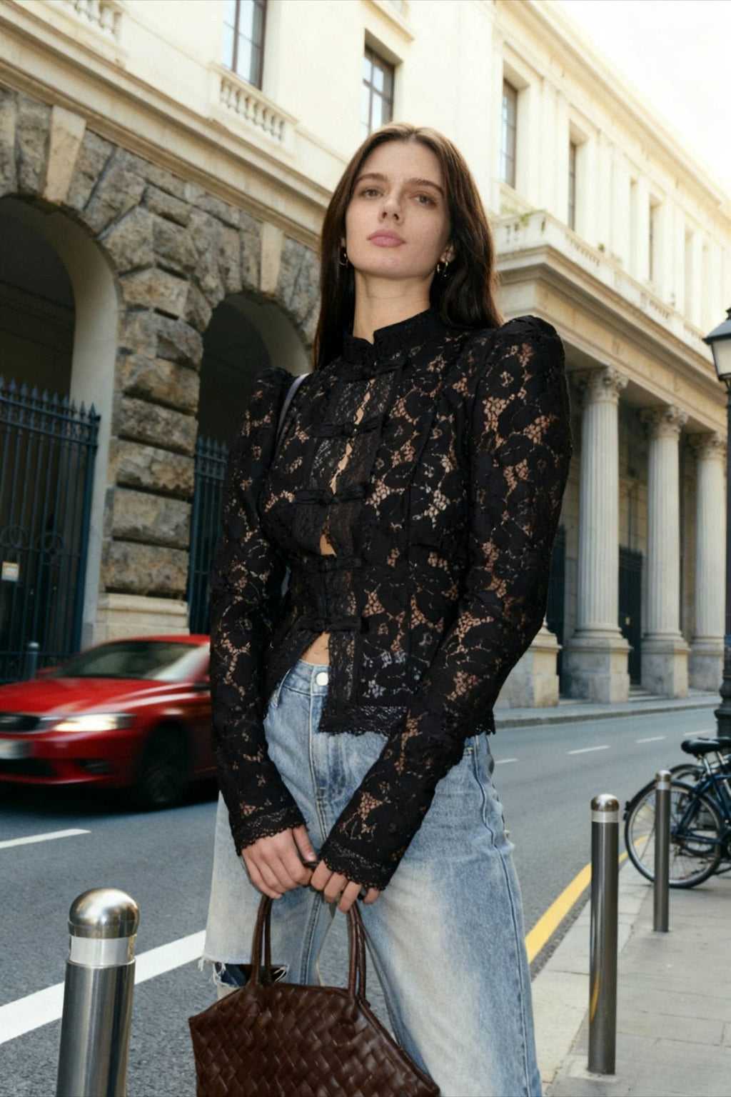 Hollow Lace Blouse