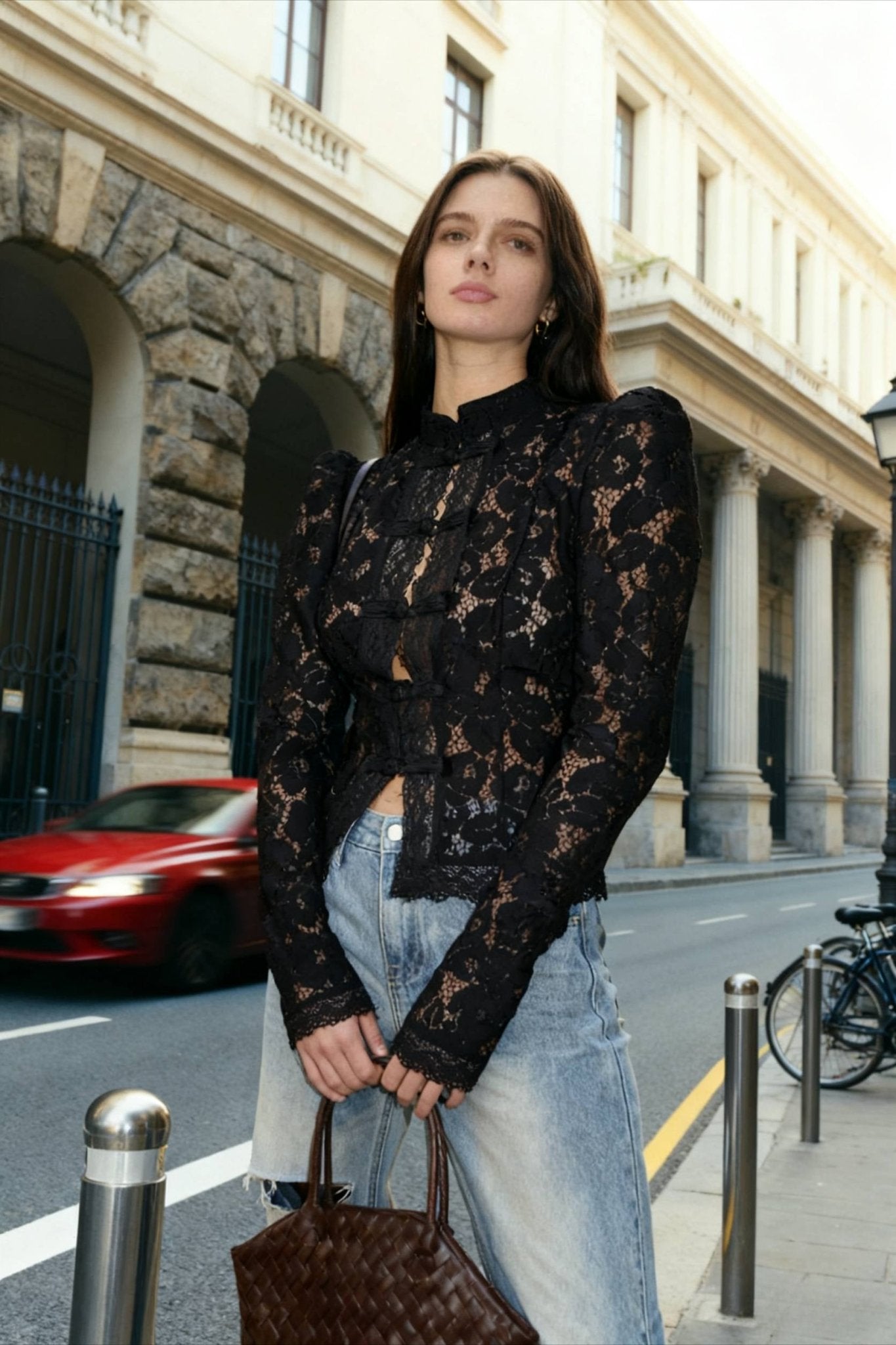 Hollow Lace Blouse