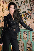 Hollow Lace Blouse