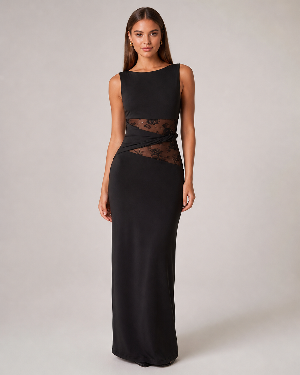 Black Jersey Maxi Dress