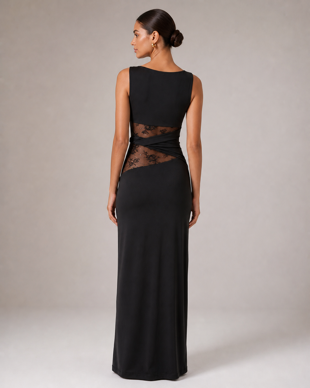 Black Jersey Maxi Dress