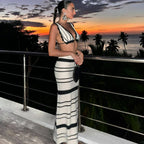 Knit Beach Skirt Co-ord Set