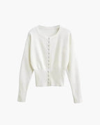 Knit Cardigan with Snap Button Closure
