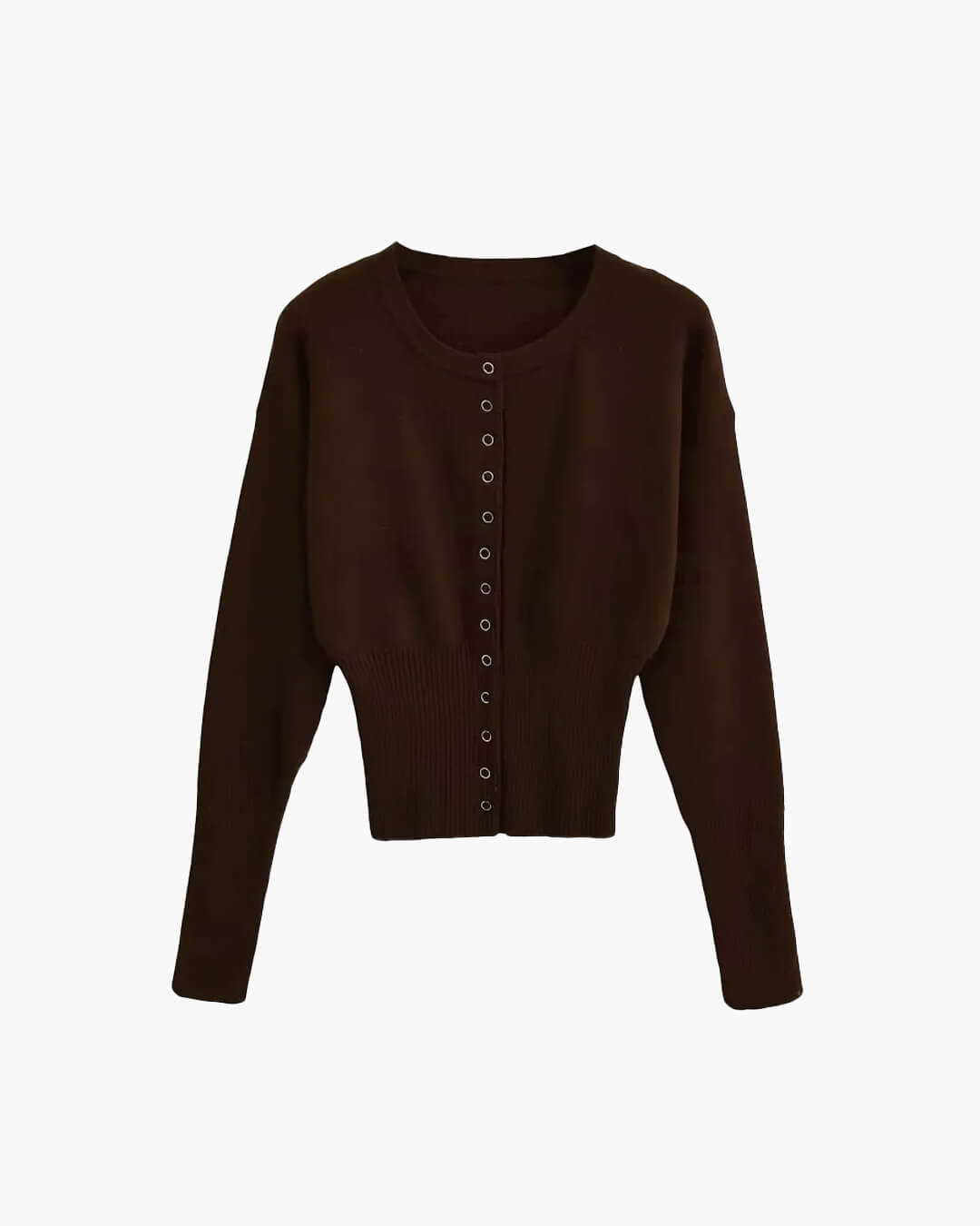 Knit Cardigan with Snap Button Closure