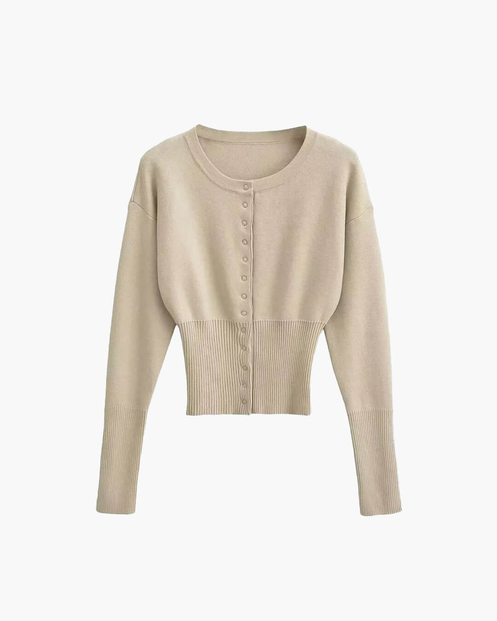 Knit Cardigan with Snap Button Closure
