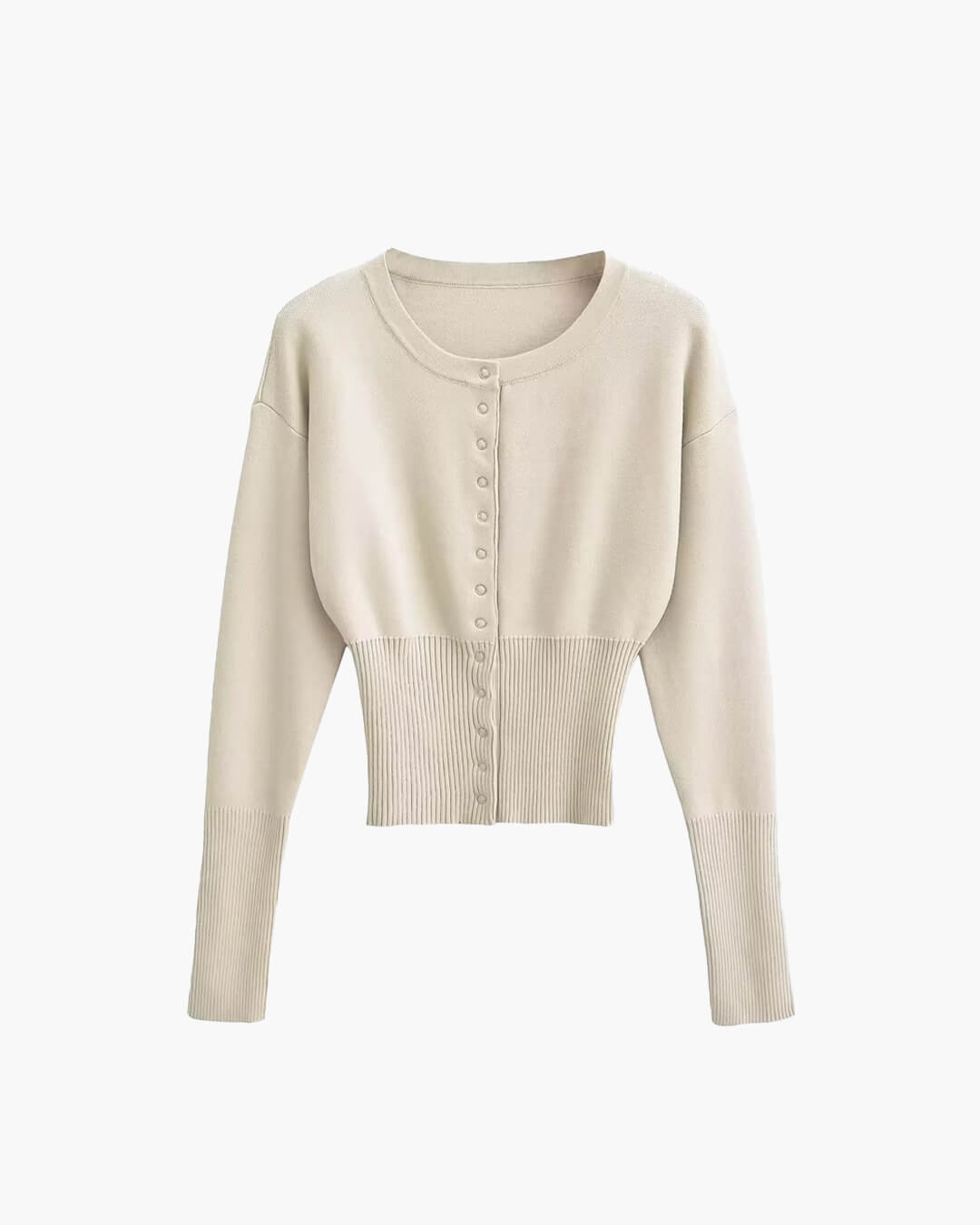 Knit Cardigan with Snap Button Closure