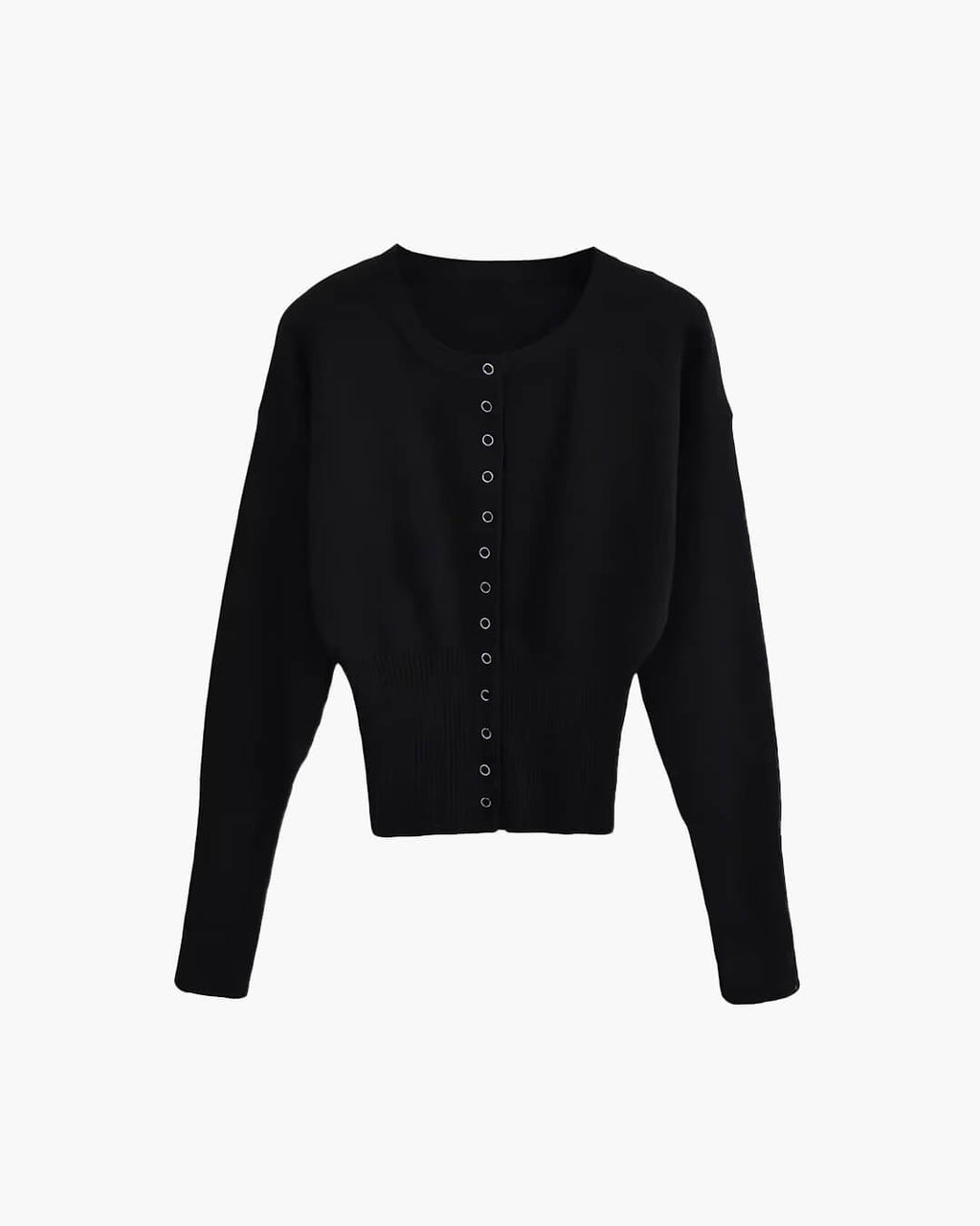 Knit Cardigan with Snap Button Closure