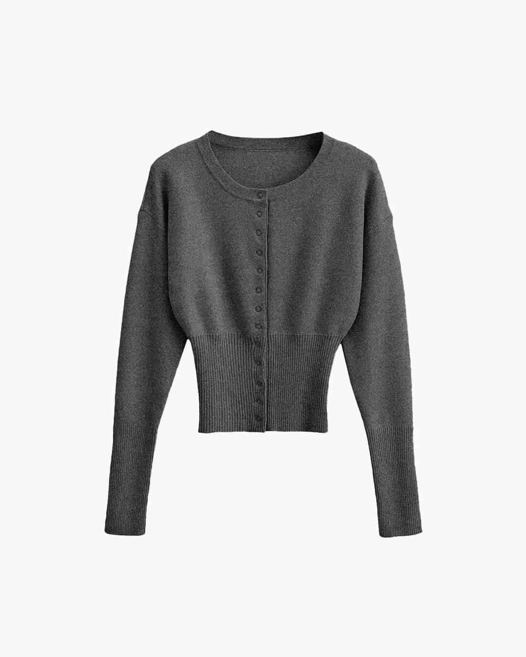 Knit Cardigan with Snap Button Closure