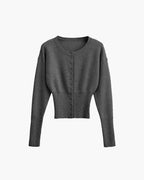 Knit Cardigan with Snap Button Closure