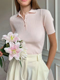 Knitted Polo Top